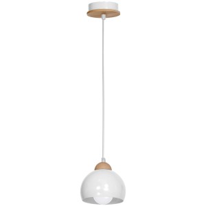 Lampa wisząca DAMA WHITE 1xE27  MILAGRO            