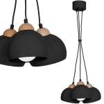 Lampa wisząca DAMA BLACK 3xE27 II  MILAGRO         