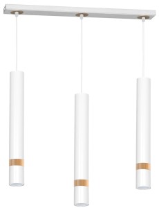 Lampa wisząca JOKER WHITE/WOOD 3xGU10 MILAGRO                  