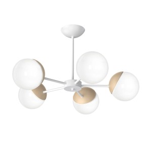 Lampa sufitowa SFERA WOOD 5xE14 II MILAGRO                 