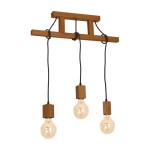 Lampa wisząca JACK 3xE27 DĄB  MILAGRO                