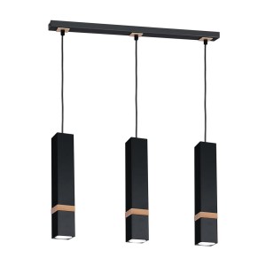 Lampa wisząca VIDAR BLACK 3xGU10 MILAGRO                         