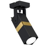 Kinkiet VIDAR BLACK/GOLD 1xGU10 MILAGRO                             