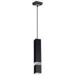 Lampa wisząca VIDAR BLACK/CHROME 1xGU10 MILAGRO               