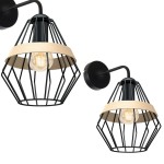 Kinkiet CLIFF BLACK 1xE27 MILAGRO                            