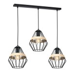 Lampa wisząca CLIFF BLACK 3xE27 MILAGRO                              