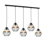 Lampa wisząca CLIFF BLACK 5xE27 MILAGRO                               