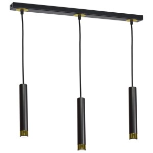 Lampa wisząca DANI BLACK/GOLD 3xGU10 MILAGRO                  