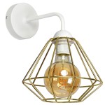 Kinkiet LUPO WHITE/GOLD 1xE27 MILAGRO                                   