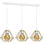 Lampa wisząca LUPO WHITE/GOLD 3xE27 MILAGRO                  