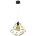Lampa wisząca LUPO BLACK/GOLD 1xE27 MILAGRO                 