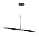 Lampa wisząca BASTONE BLACK/GOLD 2xE14 MILAGRO                