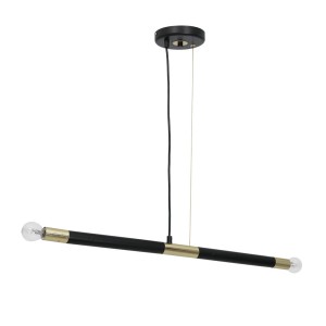 Lampa wisząca BASTONE BLACK/GOLD 2xE14 MILAGRO                