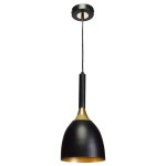 Lampa wisząca CLARK BLACK/GOLD 1xE27 MILAGRO                 