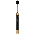 Lampa wisząca MARBLE BLACK/GOLD 1xGU10  MILAGRO                  