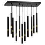 Lampa wisząca MONZA BLACK/GOLD 11xG9 8W MILAGRO                