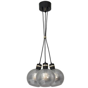 Lampa wisząca OMEGA BLACK/GOLD 3xE27 II MILAGRO                   