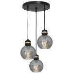 Lampa wisząca OMEGA BLACK/GOLD 3xE27 III MILAGRO                