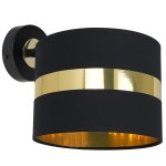 Kinkiet PALMIRA BLACK/GOLD 1xE27 6OW MILAGRO                   