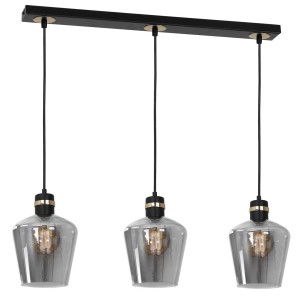 Lampa wisząca RICHMOND BLACK/GOLD 3xE27 listwa MILAGRO         