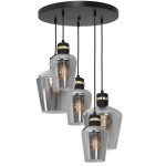 Lampa wisząca RICHMOND BLACK/GOLD 5xE27 koło MILAGRO     