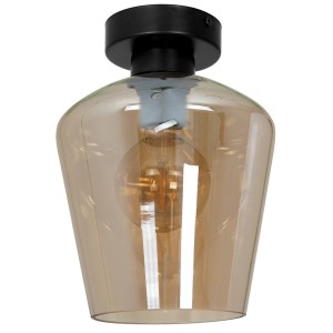 Lampa sufitowa SANTIAGO AMBER 1xE27 MILAGRO                      