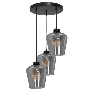 Lampa wisząca SANTIAGO SMOKED 3xE27 II MILAGRO                        