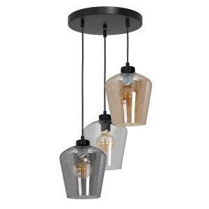 Lampa wisząca SANTIAGO MIX 3xE27 MILAGRO                         