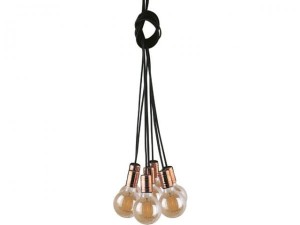 Lampa wisząca industrialna LOFT CABLE black-copper NOWODVORSKI