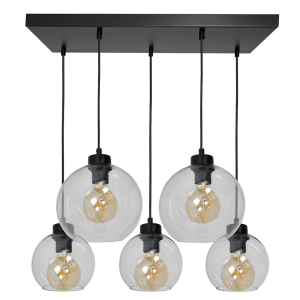 Lampa wisząca SOFIA CLEAR 5xE27 MILAGRO                            