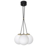 Lampa wisząca SPARTA BLACK/GOLD 3xE27 II MILAGRO                  