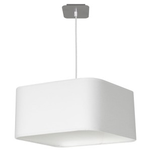 Lampa wisząca NAPOLI WHITE/CHROME 1xE27 MILAGRO               