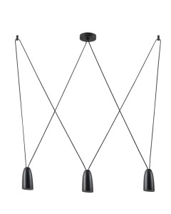 Lampa wisząca SISTEMA czarna III MAXLIGHT  
