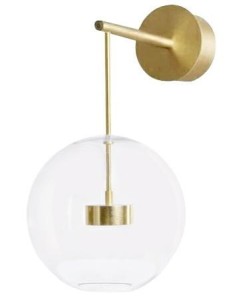 Kinkiet CAPRI WALL złoty - LED, aluminium, szkło KING HOME