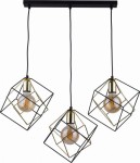 Lampa wisząca ALAMBRE 3 czarna/złota TK LIGHTING       