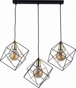 Lampa wisząca ALAMBRE 3 czarna/złota TK LIGHTING       