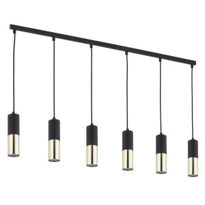 Lampa wisząca ELIT 6 czarna/złota TK LIGHTING               