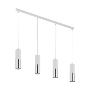 Lampa wisząca ELIT 4 biała/srebrna TK LIGHTING              