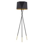 Lampa podłogowa IVO czarna/złota TK LIGHTING             