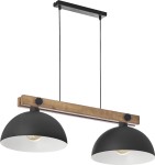 Lampa wisząca OSLO 2 sosna/czarna TK LIGHTING         