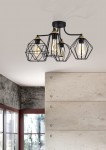 Lampa sufitowa GALAXY 4PŁ czarny/miedź TK LIGHTING                   
