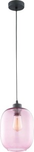 Lampa wisząca ELIO 1PŁ. czarna/różowa TK LIGHTING   