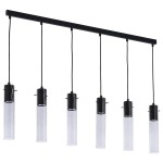 Lampa wisząca LOOK 6 czarna/grafit TK LIGHTING   