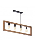Lampa wisząca METRO czarna/sosna TK LIGHTING   