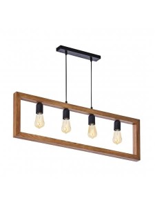 Lampa wisząca METRO czarna/sosna TK LIGHTING   