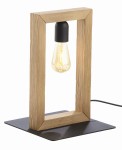 Lampa stołowa METRO czarna/sosna TK LIGHTING     