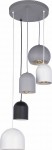 Lampa wisząca TEMPRE 5 czarna/szara/biała TK LIGHTING      