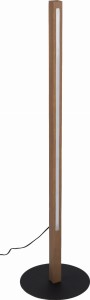 Lampa podłogowa TEO czarna/sosna TK LIGHTING 