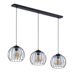 Lampa wisząca UNIVERSO  3 czarna/grafit TK LIGHTING      