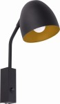 Kinkiet SOHO czarny/złoty TK LIGHTING       